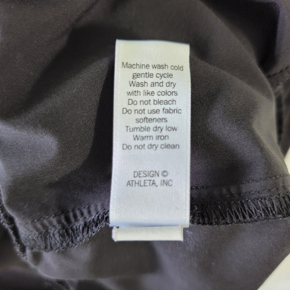 Athleta Women's Joggers Black Front Zip Pockets Lightweight Pull On Size 14 - Picture 8 of 13